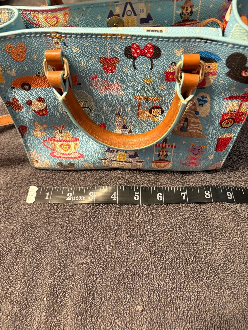 Dooney & Bourke Light Blue Disney Tsum Tsum Mini Satchel - Picture 3 of 5